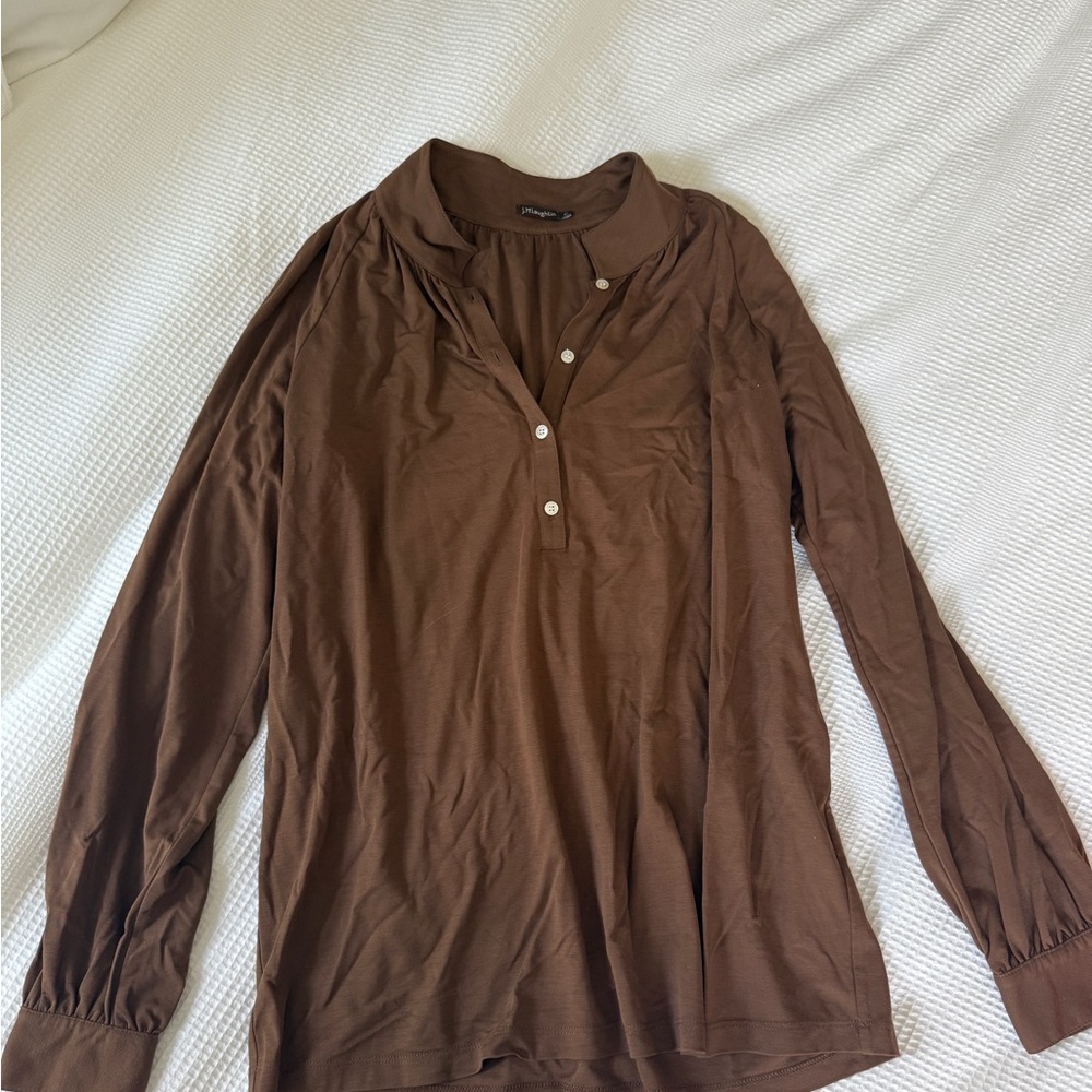 Brown Long Sleeve Women’s Top